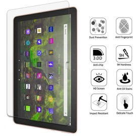ZenHoo For Fire HD 10 (13th/11th Gen, 2023/2021), HD 10 Plus (2023/2021), HD 10 Kids/Kids Pro (2023/2021) Anti Blue Light Tempered Glass Screen Protector, Eye Protection