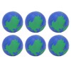 12PCS Globe Soft Ball 63mm Squeezable PU Portable Earth Stress