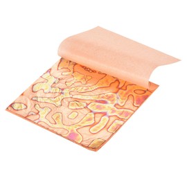 sourcing map 25 Pcs Gold Leaf Sheets 5.5" x 5.5" Imitation Gold Foil Sheets Variegated Booklet with Pattern for Crafts,Picture Frames,Nails and DIY Arts Decoration,Copper Streak Pattern