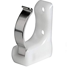 Spring clip for boat hook