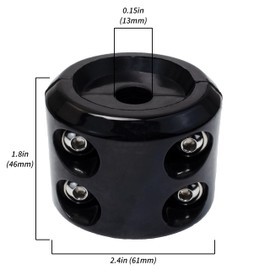 Rubber Winch Stopper for Cable Hook, Rubber Rope Line Saver for ATV UTV SUV Winches, with Allen Wrench (Black)