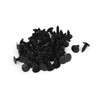 A ABSOPRO 50 Pcs Black Plastic Rivet Clips 5mm x