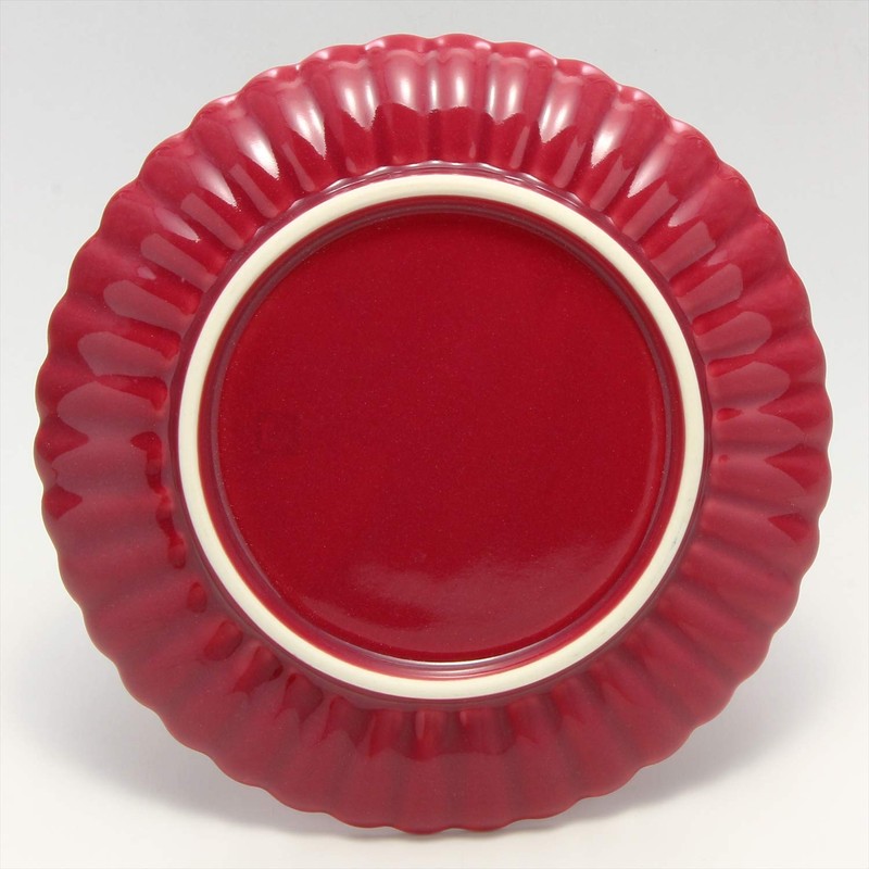 Hasami Ware 30665 Shinogi Dish Red