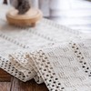 Weldomcor Macrame Table Runners Woven Rustic Table Runner Cotton Linen