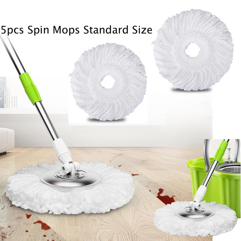 YWSHF Spin Mop Head Replacement Compatible with Hurrican, Mopnado, Cassabel