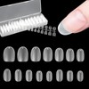 FINGOOO Ultra Thin Nail Tips, 300 Pieces, Short, Clear, Medium,