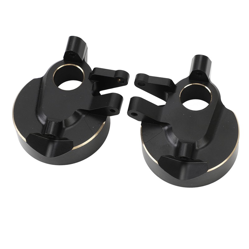 2Pcs RC Steering Knuckles Black Coated Brass Front Steering Knuckles