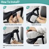 Juego de 2 Almohadillas Ergonómicas para Reposabrazos, Fundas Acolchadas para