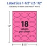 Avery Printable Oval Labels with Sure Feed Technology, 1-1/2" x