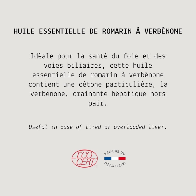 Rosemary Verbenon Organic Essential Oil - MY COSMETIK - 10ml