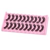 10 Pairs Cluster Lash D Curl Russian Strip Lashes Fluffy