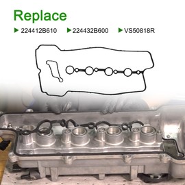 Weonaroll Valve Cover Gasket Fit for Hyundai Accent Sonata Elantra Kona Tucson, for Kia Forte Optima Soul 1.6L 2012-2019 Replace 224412B610 224432B600 VS50818R