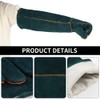 QWLWBU 1 Pair Animal Handling Gloves Bite Proof,Leather Welding Gloves,24.4in