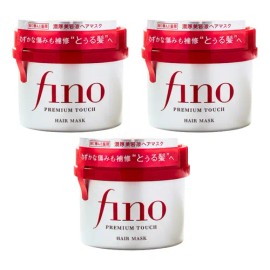 3 Pack Shiseido Fino Premium Touch Mascarilla Capilar Tratamiento 230g Reparación Intensiva Para Cabello Dañado Skin Care Japonés