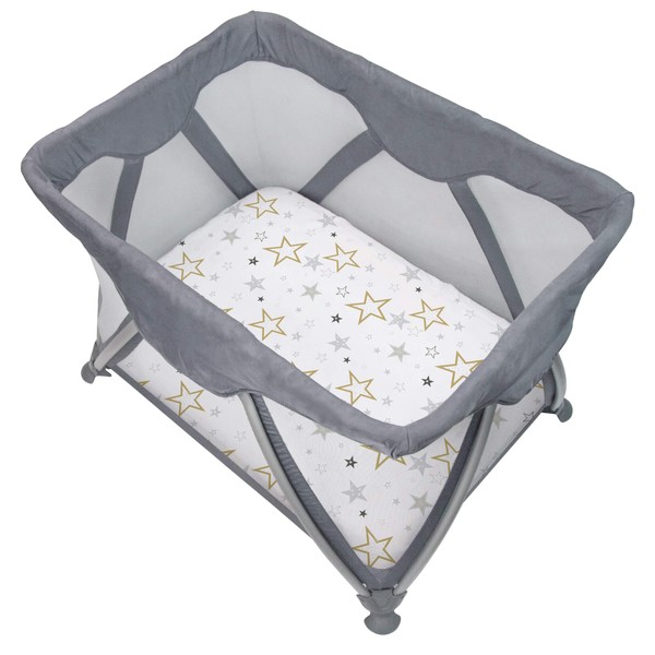 Kushies Baby 100% Breathable Cotton Percale Pack n Play/Palyard/Playpen Fitted