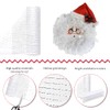 Foxrush 2 Rolls of Christmas Decor Mesh Ribbon，10 inch x