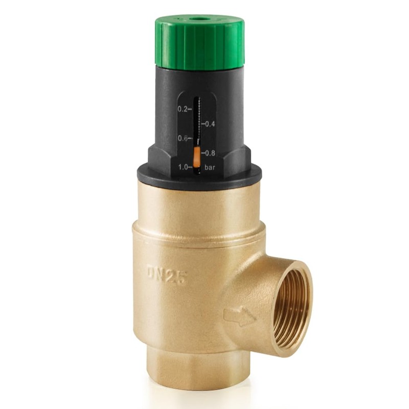 WiseWater 1" G Pressure Relief Valve, 0.2-1.0 bar Visually Adjustable
