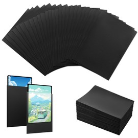 VMUTGA Pack of 400 Card Sleeves, 66 x 91 mm Trading Card Sleeves Standard Size Black Trading Cards Insert Sleeves for Trading Cards MTG Sports Cards