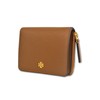 Tory Burch Womens 147606 Saffiano Leather Emerson Zip Around Mini