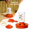 Eggluuz Eggluuz Chick Feeder and Waterer Kit, Top Fill 1.5kg