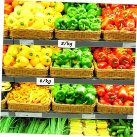 jojofuny 10pcs Magnetic Label Holder Set Clip Type Display Clips for Price Tags Tear Resistant Easy to Use Replace Cards for Organizing Identification