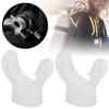 QANYEGN 4Pcs Diving Bite Moutiece, Transparent Silicone Snorkel Moutiece, U