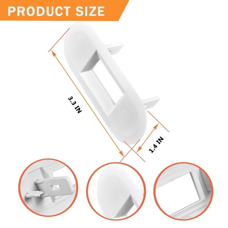 WH02X24399 Washer Lid Lock Striker & WH01X24381 Washer Lid Lock