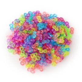 300 Colourful S Clips For Loom Bands - For Connecting Loom Band Bracelets (HL397)