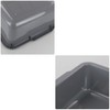 Teyyvn 4 Packs Plastic Bus Tubs, Gray Large Utility Bus