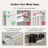 Over-Blinds Curtain Rod Brackets for Outside-Mount Blinds, Black 3-Pack