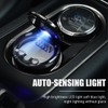 Ziciner Car Ashtray with Lid, Detachable Auto Ashtray with Led