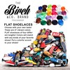 Birch Shoelaces in 27 Colors Flat 5/16" Shoe Laces in