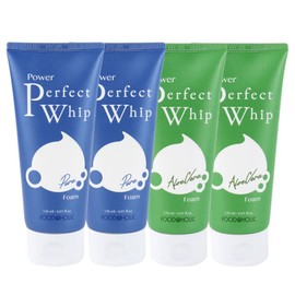 Foodaholic Power Perfect Whip Foam Cleansing Pure 2 pcs + Aloe 2 pcs / 푸드어홀릭 파워 퍼펙트 휩 폼클렌징 퓨어 2개+알로에 2개