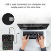 2 ChannelsMixer, Sound Card USB 48V Phantom Power Compact Sound