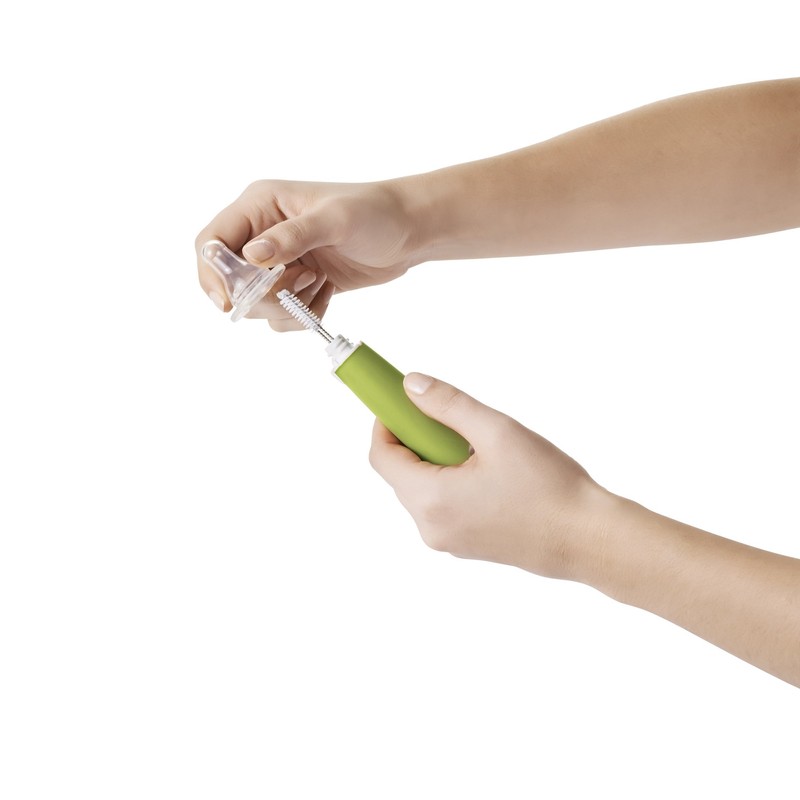 Oxo Tot Flaschenbürste, mit Saugnapf-Reiniger und Ständer