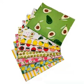 BrightGlow Cotton Fabric Patchwork Fabric Package 100% Cotton Quilting Fabric Bundle 8 Pieces 19.7 x 19.7 Inches (50 x 50 cm) Twill Fabrics Fabric Scraps Fabric Bundle DIY Cotton Cloth ZUN Sewing