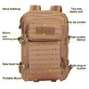 PAIWPHLI Small Tactical Backpack Assault Pack Bug Out Bag 40L