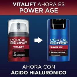 L`OREAL Men Expert Crema Hidratante Anti-Edad Integral con Extracto de Viña Francesa - 1 x 50 ml