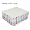 10pcs Plush Foam Floor Mat Washable Interlocking Carpet Tiles Cuttable