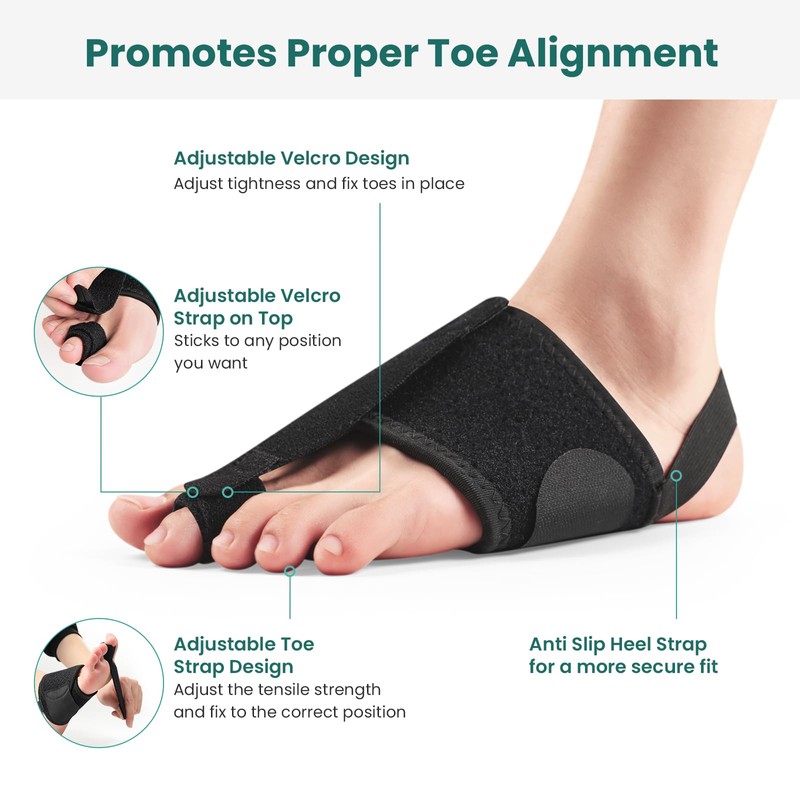 Welnove Hammer Toe Straightener - Toe Corrector for Women &