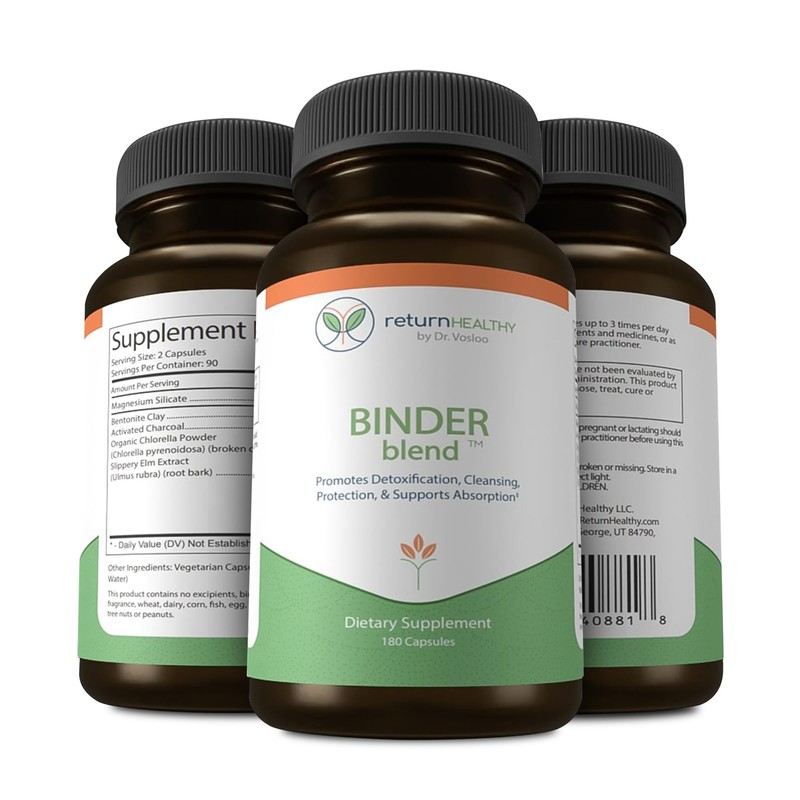 Binder Blend - Toxin Binder Supplement, Detox Capsules for a