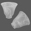 Anmire 3 Pack Alabaster Glass Shade, Bell Shaped Light Fixture