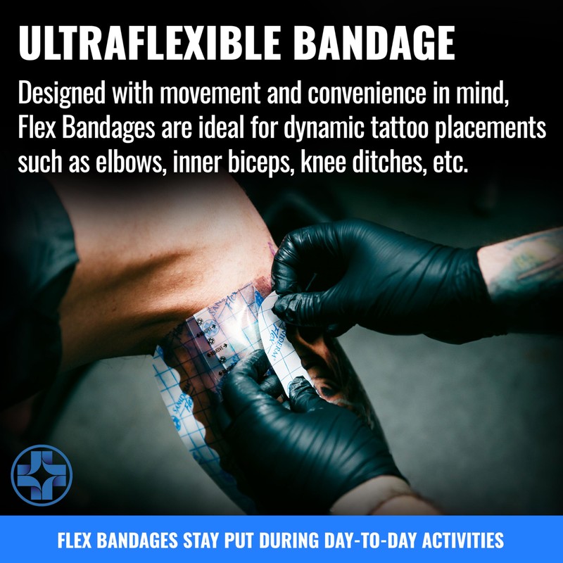 Saniderm Flex Tattoo Aftercare Bandage (New) (Personal Roll, 10.2 in