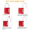 NBYT Aluminum Alloy Combination Lock 3 Digit Padlock for Luggage
