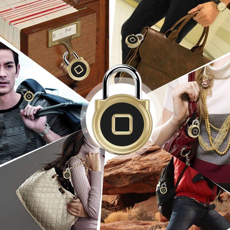 Gym Locker Padlock eLinkSmart Fingerprint Padlock with 1000+ App User
