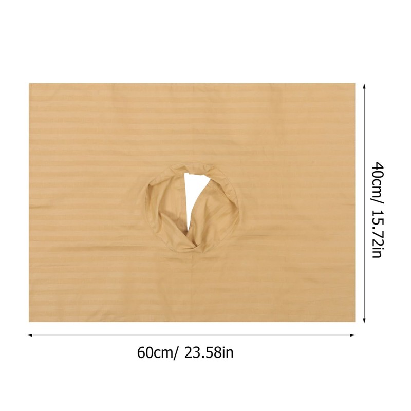 Salon Massage Table Towel: Cotton Face Hole Cover for Table