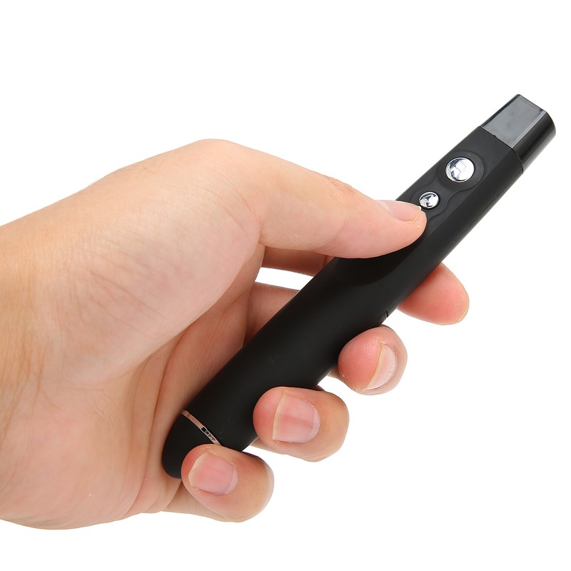 Presentation Clicker Wireless Red Indicator 650nm Wavelength Standalone USB Receiver