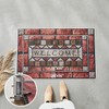 Welcome Mat Front Door Mat Indoor Outside Entrance, Absorbent Heavy
