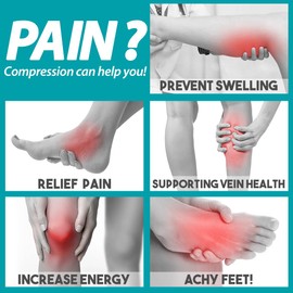 Copper Compression Socks for Women & Men (6 pairs) - Best Support for Nurses, Running, Hiking, Recovery