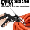 Cable Tie Pliers with 100 Cable Ties 200 x 4.6